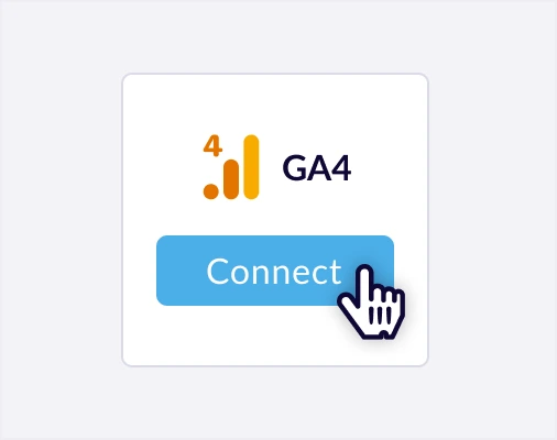 Connect to GA4.