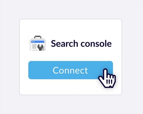 Connect to Google Search Console.